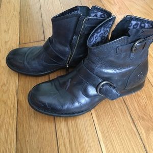Ankle biker boots